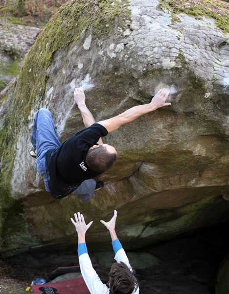 Olivier Lebreton, L'Insoutenable Légèreté de l'Autre 8B, Francgard Isatis, Fontainebleau, foto Stéphan Denys