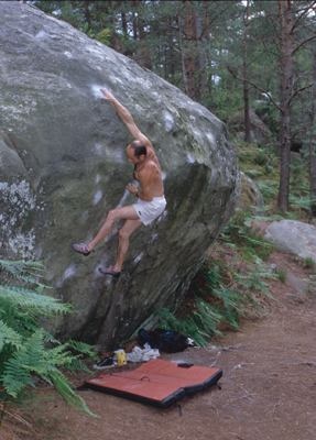 La Chose, 7C+, leze Jos Leenen, zdroj bleau.info