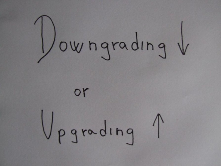 Downgrading or Upgrading