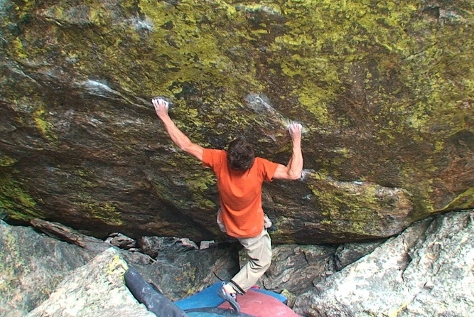 Phil Schaal, Jade V15, Mt.Evans, Phil právě dělá 