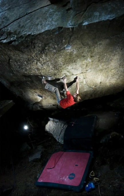 Daniel Woods, American Gangster 8B+ FA, Zillertal, foto Emi Moosburger