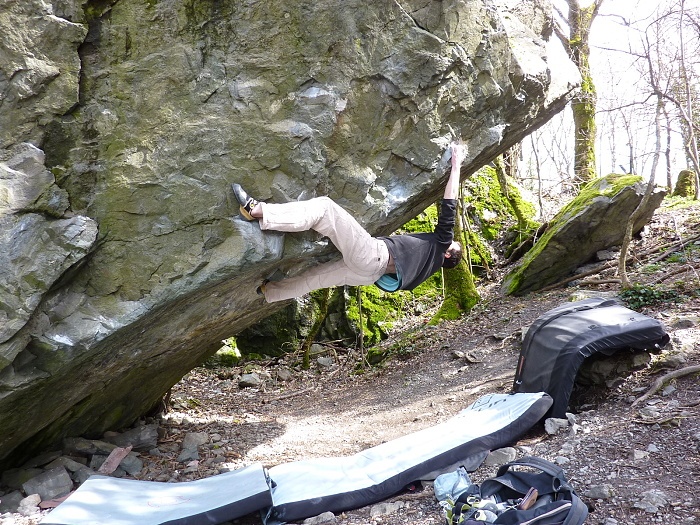 Le Serment du Barreau 7C+, první klíčový krok