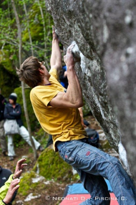 Ondra Nevělík, Melloblocco 2010, foto D.Neonati, C.Piscina