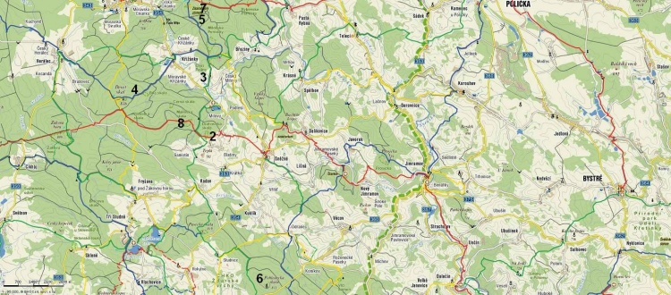 Mapa - Vysočina